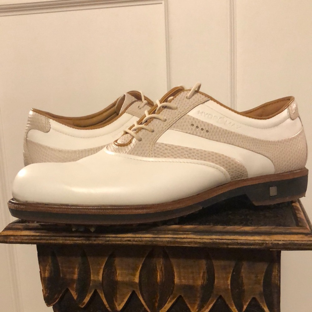 Ecco White and Tan Athletic Shoes for Performance